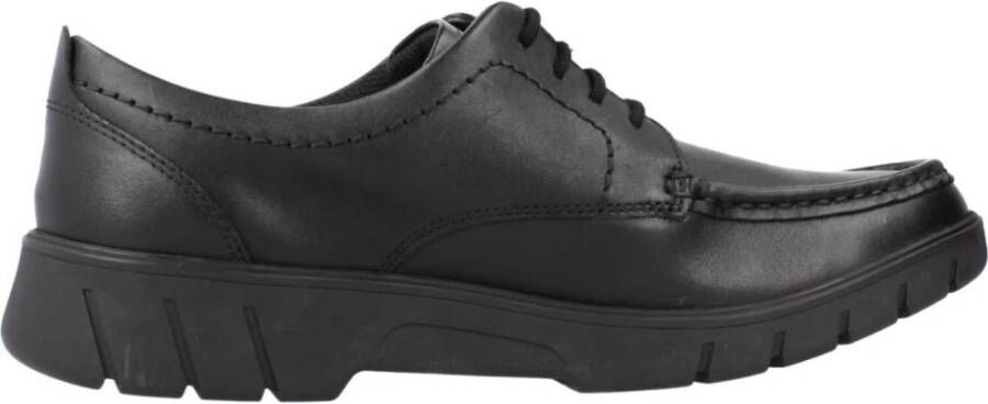 Clarks Branch Veterschoenen Black Dames