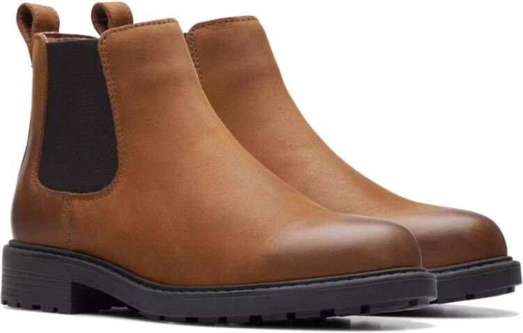 Clarks Bruine Chelsea Boots Orinoco 2 Lane Brown Dames
