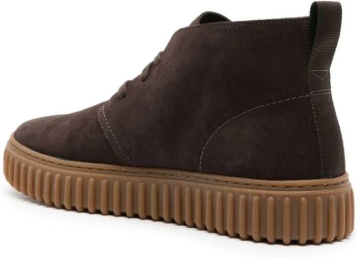 Clarks Bruine Leren Enkellaarzen Brown Heren