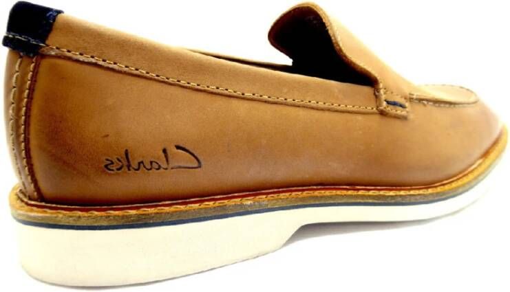 Clarks Bruine Leren Schoenen Brown Heren