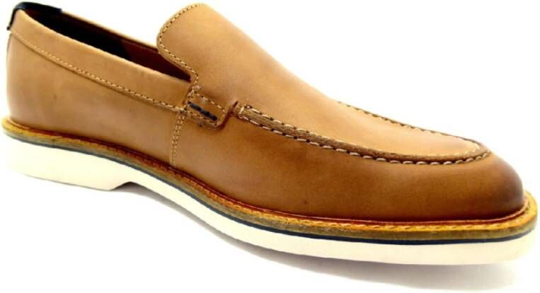 Clarks Bruine Leren Schoenen Brown Heren