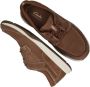 Clarks Bruine leren sneaker met loafer look Brown Heren - Thumbnail 4