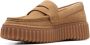 Clarks Shoes Clarks Dames Torhill Penny D 4 Light Tan Suede - Thumbnail 8
