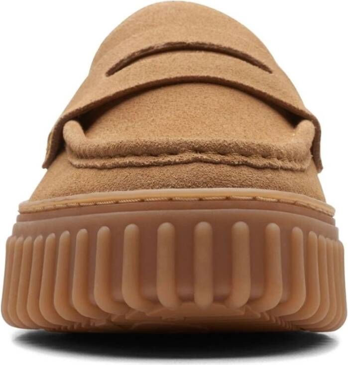 Clarks Bruine Penny Loafers voor Vrouwen Brown Dames