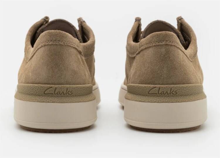 Clarks Bruine Suède Sneakers Casual Schoenen Brown Heren