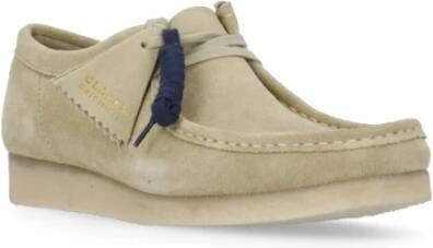 Clarks Beige Suède Mocassins voor Mannen Beige Heren