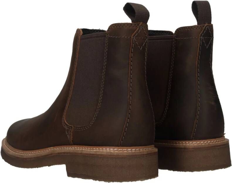 Clarks Bruine Leren Heren Chelsea Boot Bruin Heren