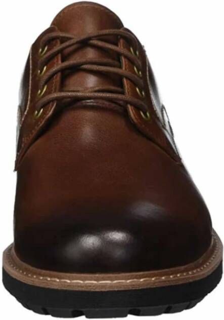 Clarks Comfortabele Veterschoenen voor Heren in Donkerbruin