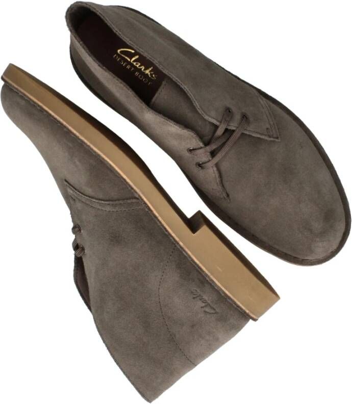 Clarks Comfortabele warmgrijze Desertboot Evo voor heren Grijs Heren