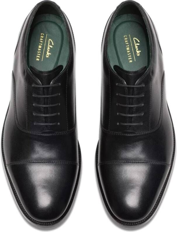 Clarks 'CraftJames Cap' Veterschoen Zwart Black Heren
