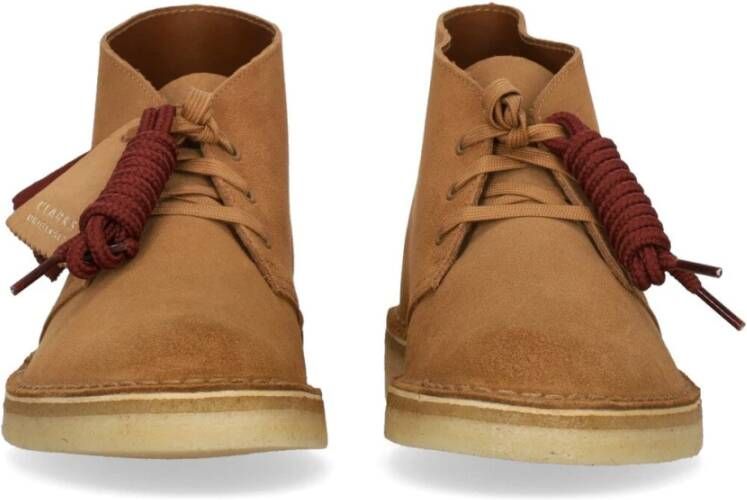 Clarks Donker Zand Suède Heren Lifestyle Schoen Brown Heren
