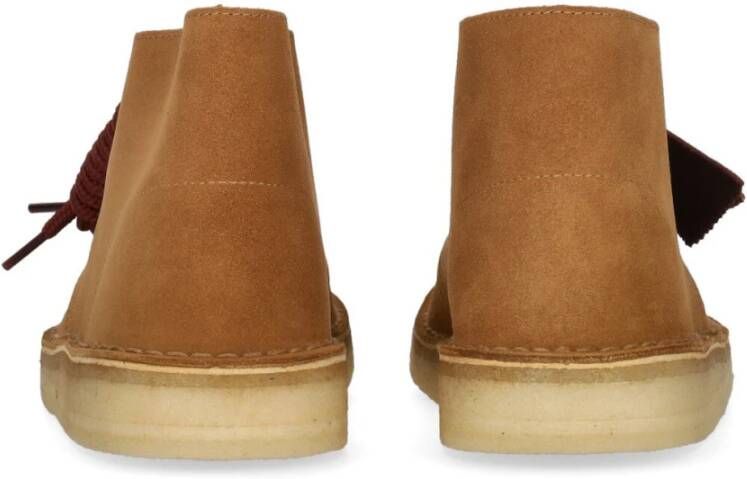 Clarks Donker Zand Suède Heren Lifestyle Schoen Brown Heren