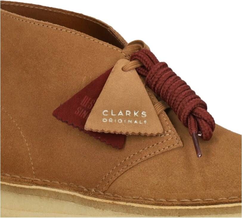 Clarks Donker Zand Suède Heren Lifestyle Schoen Brown Heren