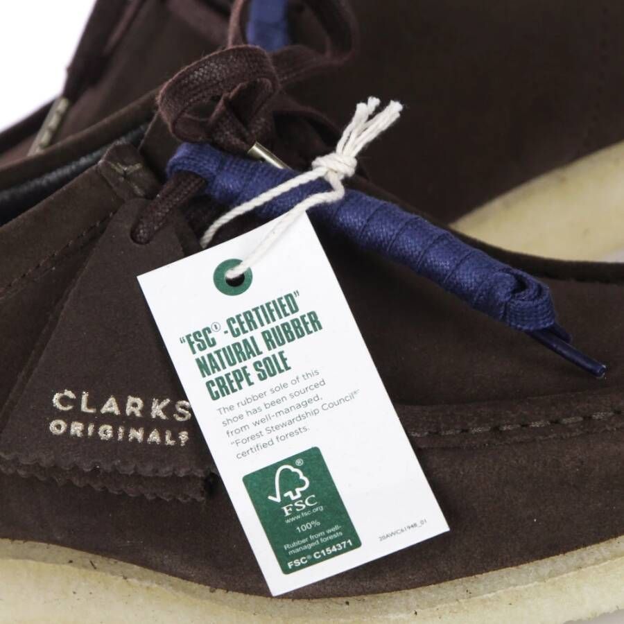 Clarks Donkerbruine Suède Heren Mocassin Schoen Brown Heren