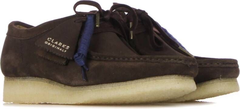 Clarks Donkerbruine Suède Heren Mocassin Schoen Brown Heren