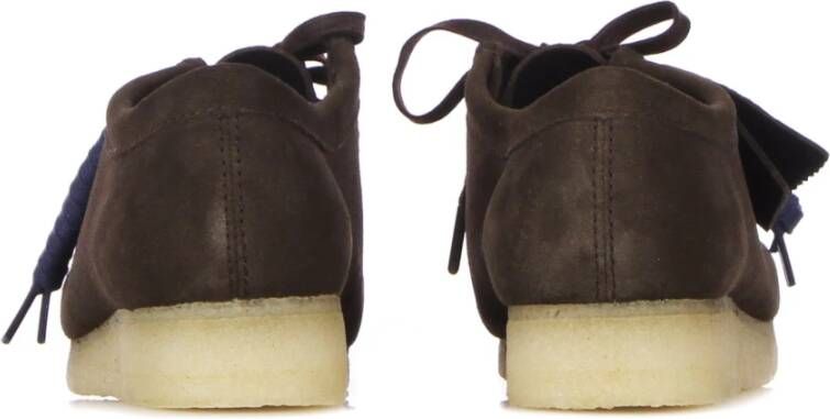 Clarks Donkerbruine Suède Heren Mocassin Schoen Brown Heren