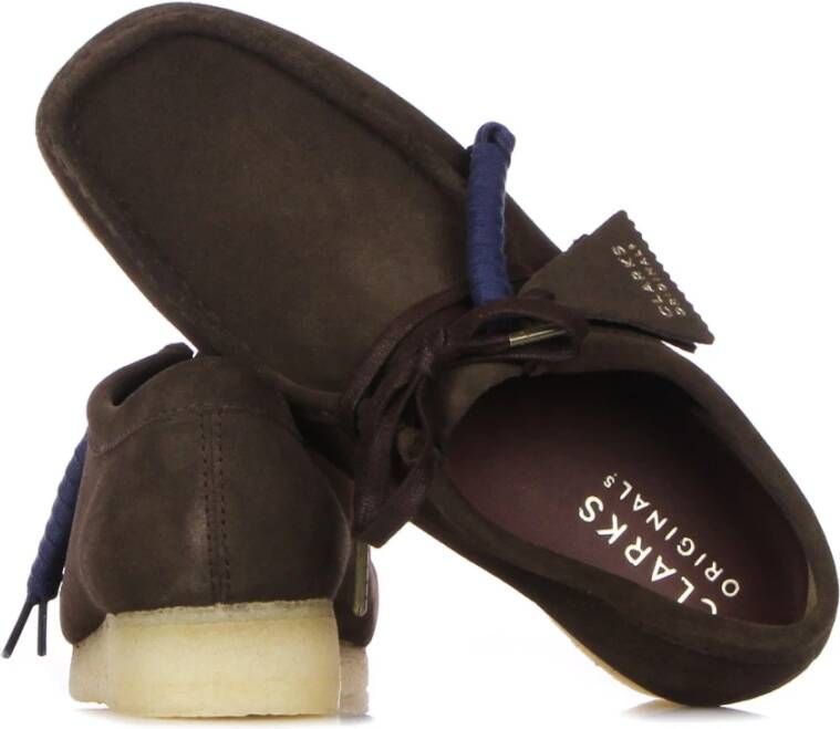 Clarks Donkerbruine Suède Heren Mocassin Schoen Brown Heren