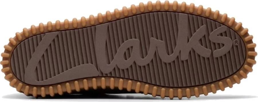 Clarks Donkerbruine Vrijetijdssneakers