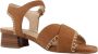 Clarks Elegant Cross Strap High Heel Sandals Brown Dames - Thumbnail 7