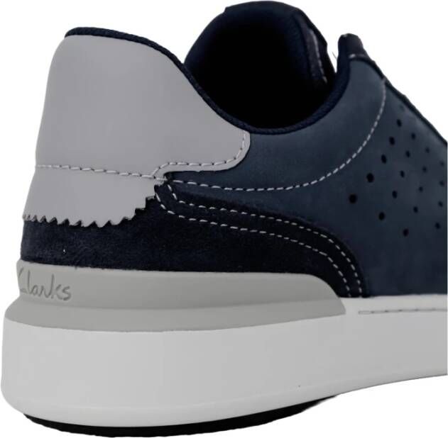 Clarks Elegante Herenschoenen van Nubuck Blue Heren