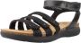 Clarks Comfortabele platte sandalen voor vrouwen Black Dames - Thumbnail 2