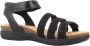 Clarks Comfortabele platte sandalen voor vrouwen Black Dames - Thumbnail 5