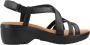 Clarks Stijlvolle Platte Sandalen voor Vrouwen Black Dames - Thumbnail 6