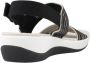 Clarks Stijlvolle Platte Sandalen Black Dames - Thumbnail 4