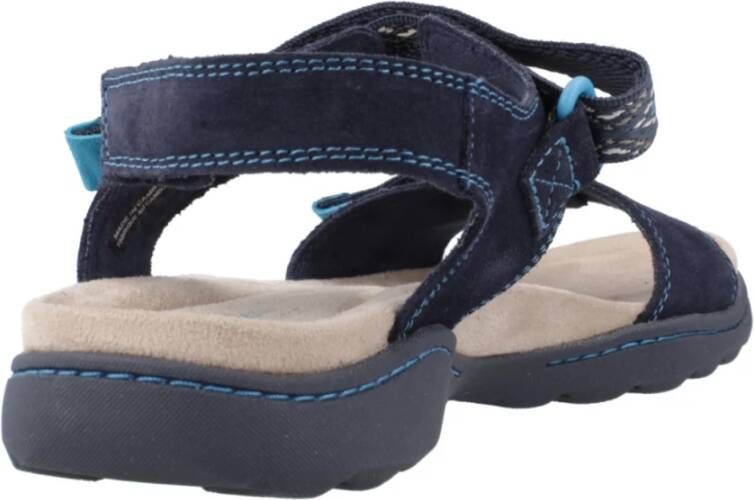 Clarks Flat Sandals Blue Dames