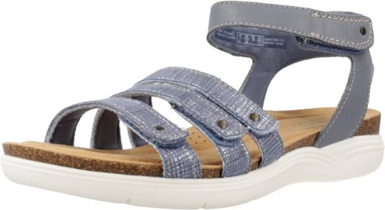 Clarks Flat Sandals Blue Dames