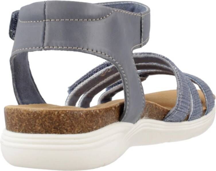 Clarks Flat Sandals Blue Dames