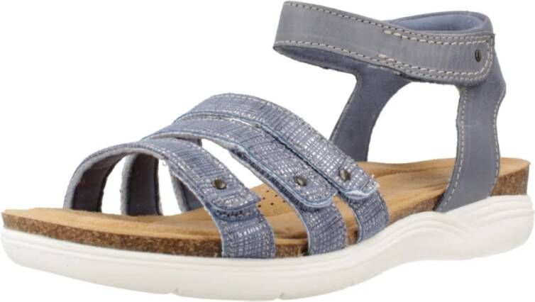 Clarks Flat Sandals Blue Dames