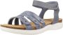Clarks Stijlvolle Platte Sandalen voor Vrouwen Blue Dames - Thumbnail 4