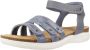 Clarks Flat Sandals Blue Dames - Thumbnail 2