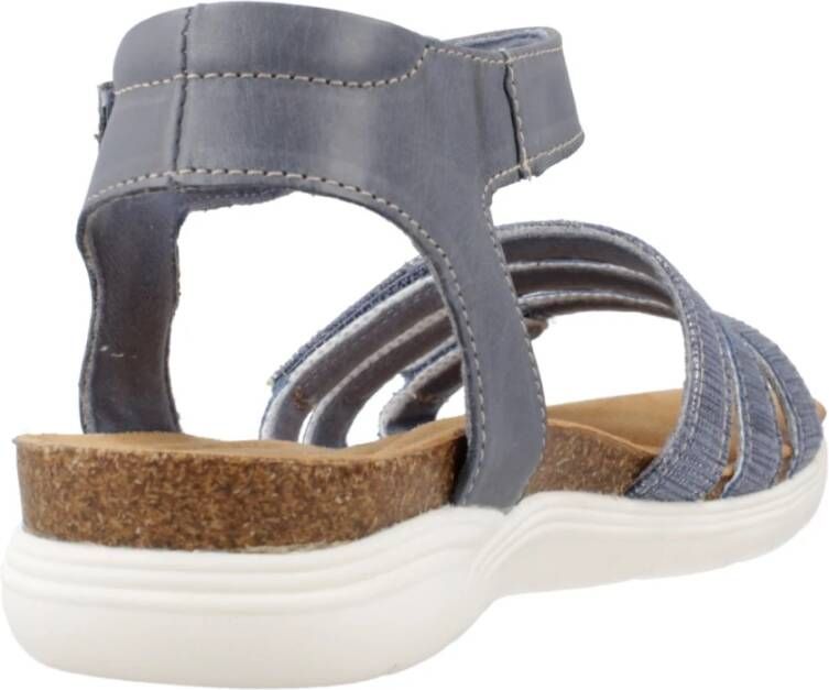 Clarks Flat Sandals Blue Dames