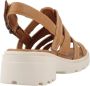 Clarks Stijlvolle Platte Sandalen Brown Dames - Thumbnail 5