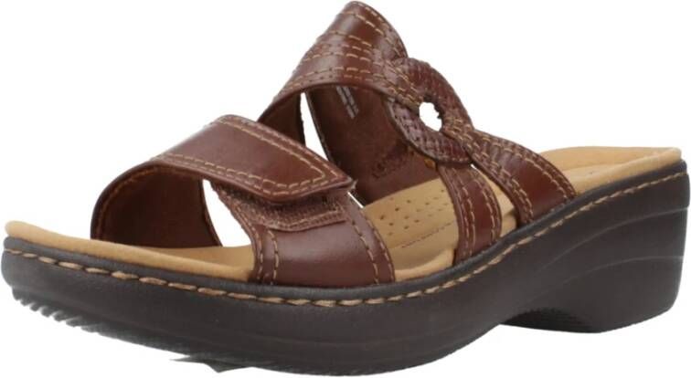 Clarks Koraal platte sandalen Brown Dames