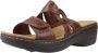 Clarks Koraal platte sandalen Brown Dames - Thumbnail 2