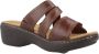 Clarks Koraal platte sandalen Brown Dames - Thumbnail 8