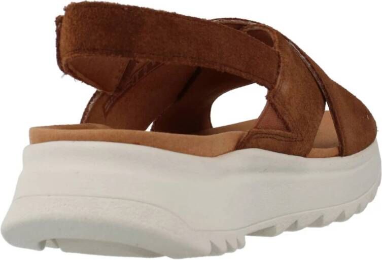 Clarks Flat Sandals Brown Dames