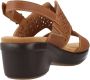 Clarks Stijlvolle Platte Sandalen voor Vrouwen Brown Dames - Thumbnail 4