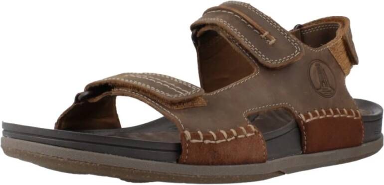 Clarks Nature 5 Trail Platte Sandalen Brown Heren
