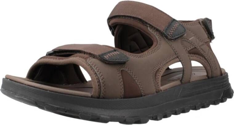 Clarks Heren Zomer Platte Sandalen Brown Heren