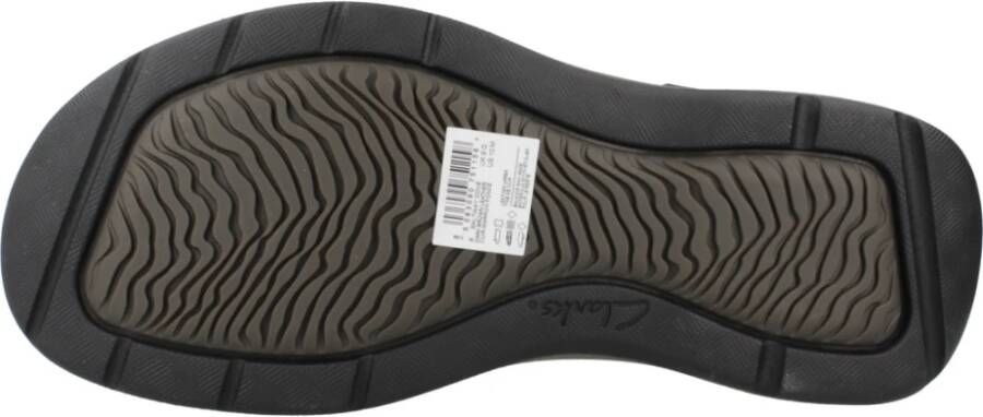 Clarks Stijlvolle Platte Sandalen voor Mannen Brown Heren
