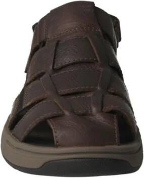 Clarks Flat Sandals Brown Heren