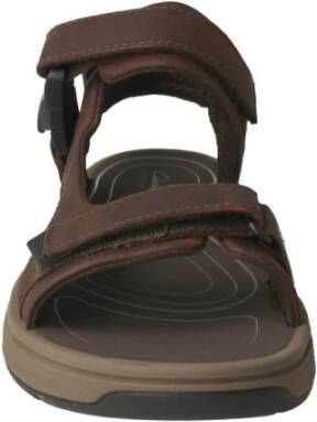 Clarks Flat Sandals Brown Heren