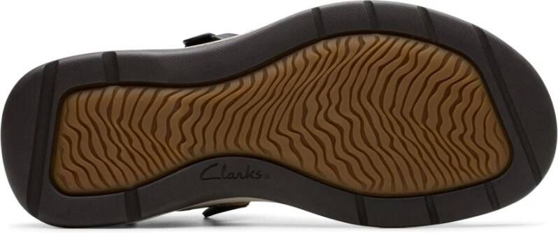 Clarks Flat Sandals Brown Heren