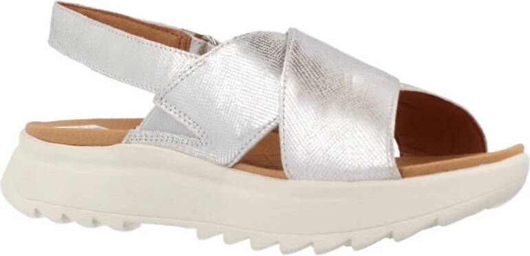 Clarks Zomer Platte Sandalen Vrouwen Gray Dames