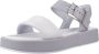 Clarks Alda Strap Platte Sandalen Gray Dames - Thumbnail 3