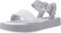 Clarks Alda Strap Platte Sandalen Gray Dames - Thumbnail 2